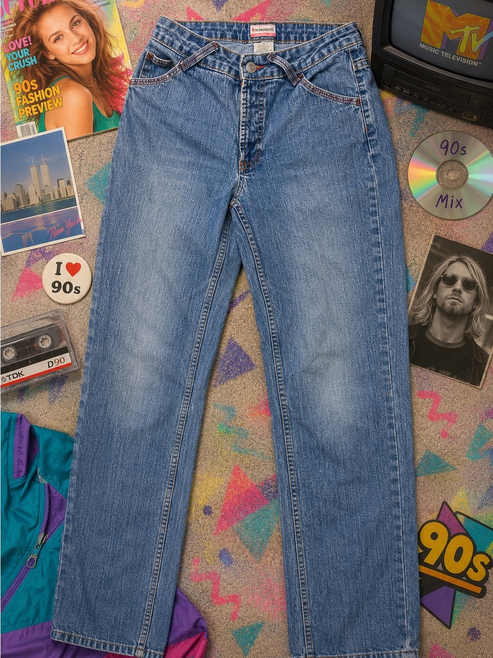Authentic late 1990s to early 2000s No Boundaries jeans in juniors size 11